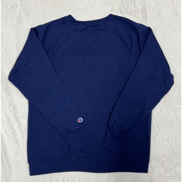Champion Athleticwear Embroidered Spellout Navy Blue Crewneck Mens Size XL - Picture 9 of 9